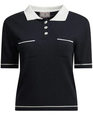 Ines De La Fressange Paris Fran Polo Top - Black