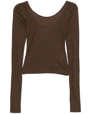 Halfboy Long-Sleeve Top - Brown