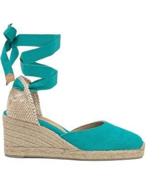 Castañer Carina Wedge Espadrilles - Blue