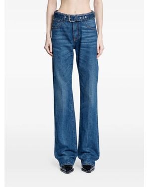 Ssheena Belted Denim Jeans - Blue