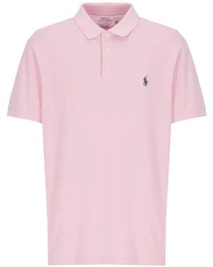 Polo Ralph Lauren Embroidered-Logo Cotton Polo Shirt - Pink