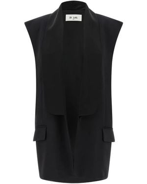 DI.LA3 PARI' Pullunder mit Schalkragen - Schwarz