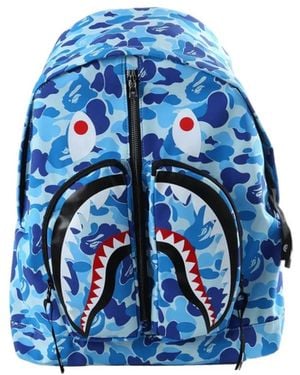 A Bathing Ape Shark Camo Backpack - Blue