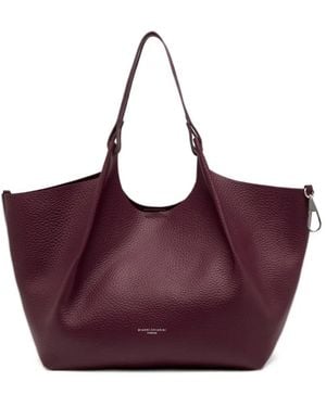 Gianni Chiarini Dua Grained Leather Shoulder Bag - Purple