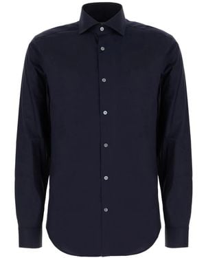 Corneliani Poplin Shirt - Blue