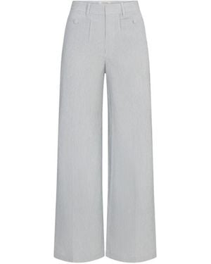 FRAME Striped Modernist Trousers - Grey