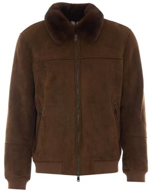 S.W.O.R.D Collar Zip-Up Jacket - Brown