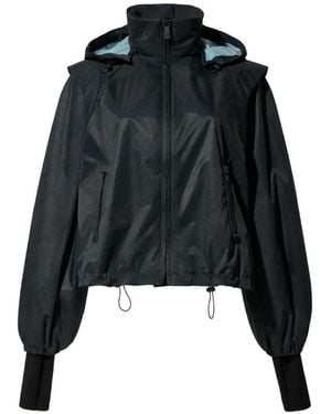 Perfect Moment Houndstooth Blouson Jacket - Black