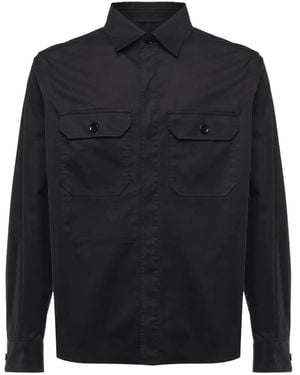 ZEGNA Langärmeliges Hemd - Schwarz