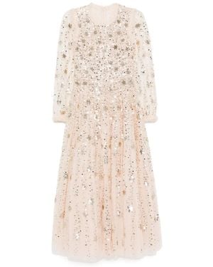 Needle & Thread Shooting Stars Long-Sleeved Gown - Natural