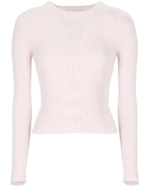 Vanisé Ribbed Jumper - Pink