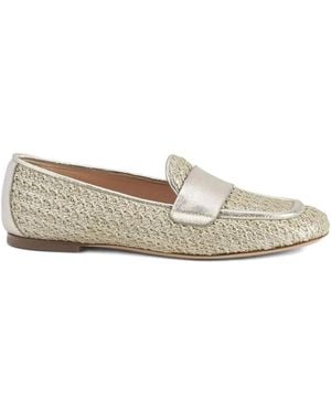 Agl Attilio Giusti Leombruni Sheryle Metallic Woven Loafers - Grey