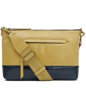 Isabel Marant Nessah Two-Toned Woven Cross Body - Blue