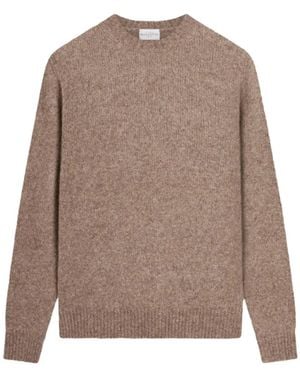 Ballantyne Melange-Effect Crew-Neck Sweater - Brown