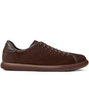 Camper Pelotas Soller Nubuck Leather Trainers - Brown