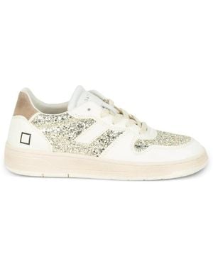 Date Baskets Court 2.0 À Paillette - White