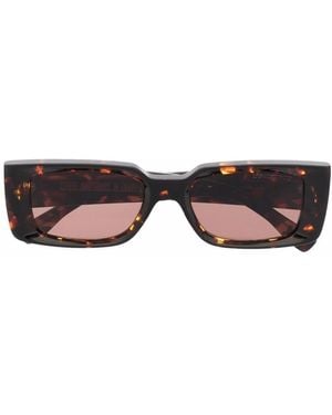 Cutler and Gross Rectangle Frame Tortoiseshell Sunglasses - Brown