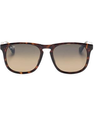 Maui Jim Zonnebril Met Vierkant Montuur - Bruin