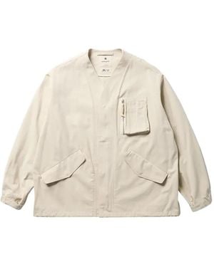 Snow Peak Takibi Collarless Jacket - Natural