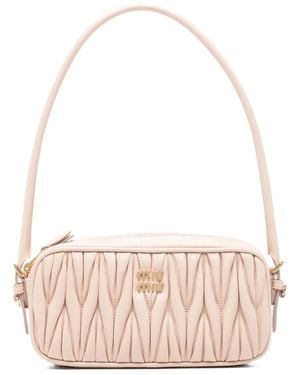 Miu Miu Leather Mini Bag - Pink