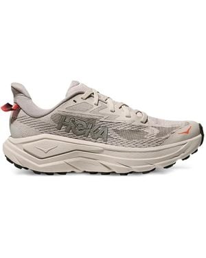 Hoka One One Challenger 8 Logo-Detail Trainers - White