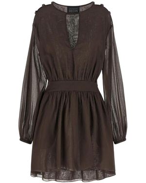 Giovanni bedin Robe À Ourlet Asymétrique - Brown