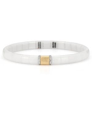’ROBERTO DEMEGLIO 18K And Ceramic Pura Diamond Bracelet - White