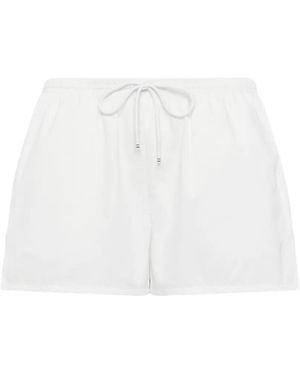 Thom Browne Drawstring Stripe Shorts - White