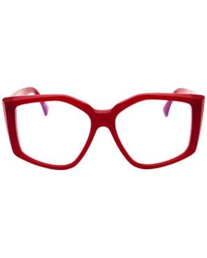 Max Mara Brille Mit Geometrischem Gestell - Pink