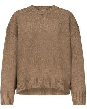 Loulou de Saison Pial Lds Oversized Cashmere Sweater - Natural