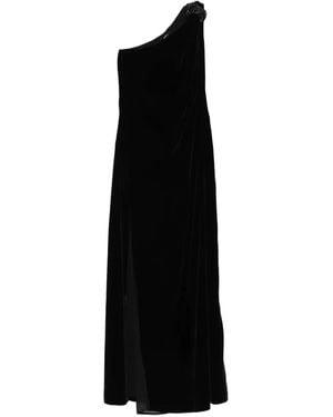 Amen Crystal-Embellishment Maxi Dress - Black