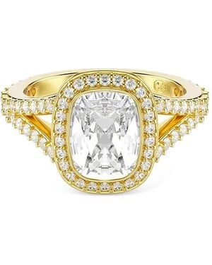 Swarovski Una Angelic Crystal-Embellished Halo Ring - Metallic