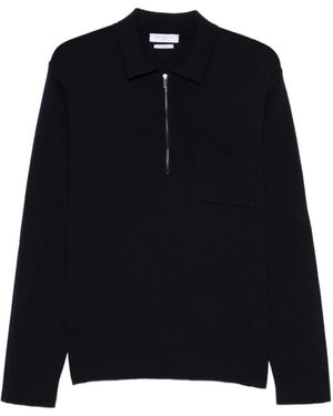 Daniele Fiesoli Zip-Fastening Chest-Pocket Polo Shirt - Blue