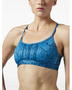 Reebok Cable Studio Sports Bras - Blue