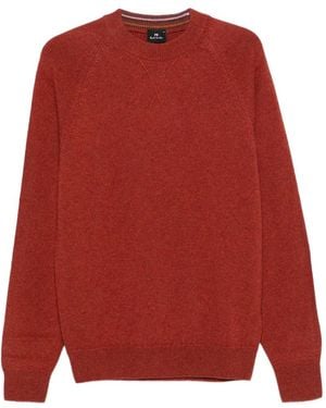 Paul Smith Raglan-Sleeve Crew-Neck Sweater - Red