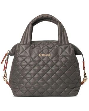 MZ Wallace Small Sutton Cross Body Bag - Grey