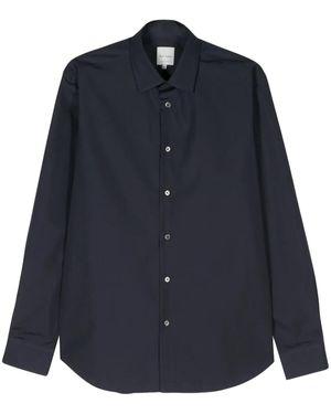 Paul Smith コットンポプリン シャツ - ブルー