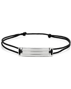 Le Gramme Sterling 5G Gordon Braided Bracelet - White