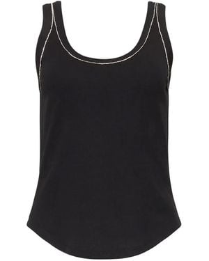 Cinq À Sept Quenta Embellished Tank Top - Black