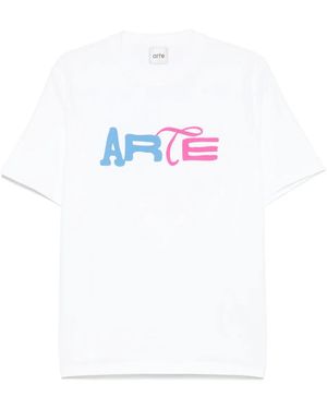 Arte' ロゴ Tシャツ - ホワイト