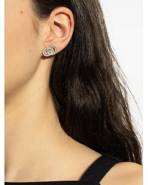 Gucci Interlocking G Earrings - Black