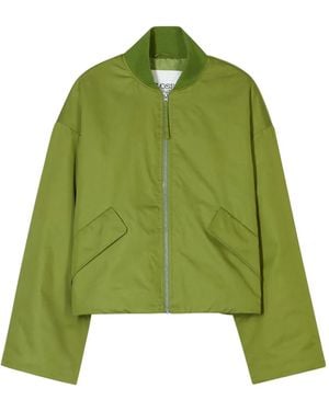 Closed Cotton Bomber Jacket - Green