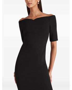 Violante Nessi Lucretia Off-The-Shoulder Midi Dress - Black