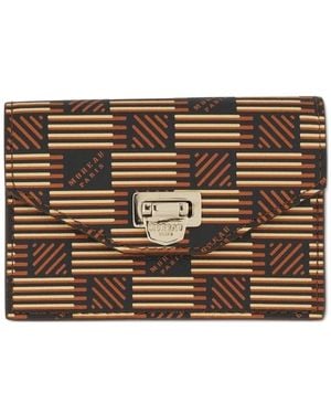Moreau Logo-Print Leather Wallet - Brown