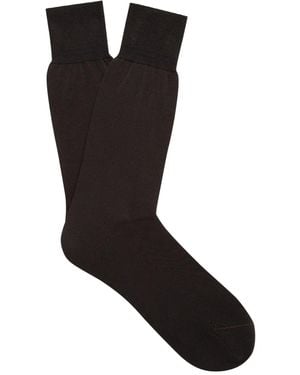 ZEGNA Cotton Socks - Black