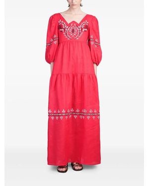 Holy Caftan Adalasia Maxi Dress - Red