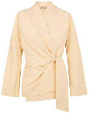 Cortana Simona Wrap Jacket - Natural