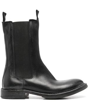 Moma Leather Boots - Black