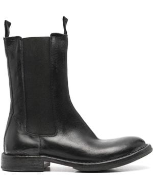 Moma Leather Boots - Black