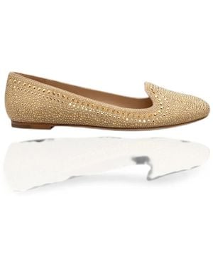 Kat Maconie Stud-Embellished Loafers - Natural